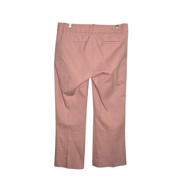 J. Crew Teddie Kick Crop Pants Pink Workwear Zip Pockets Mid Rise Women 2 - Picture 3 of 12